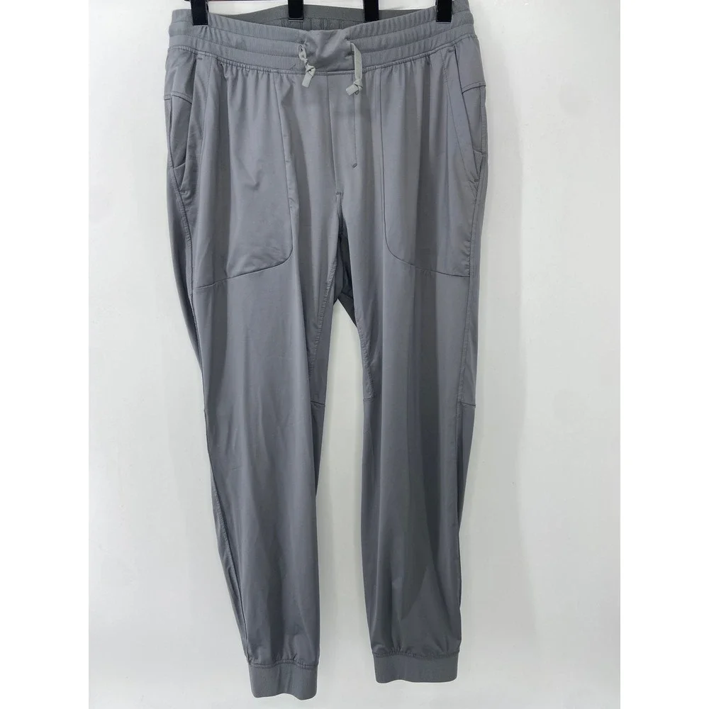 Burlebo Joggers Men 2XL Gray Training Athletic Performance Gym Stretch Pants